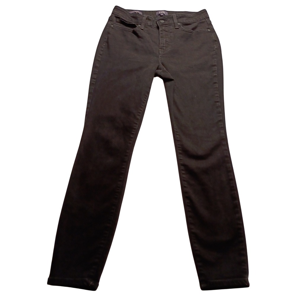 NYDJ Ami Skinny Jeans Women's Black Lift Tuck Denim Size 6 Slim Stretch Pants